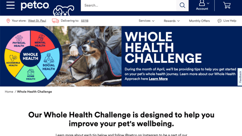 Petco Whole Health Challenge